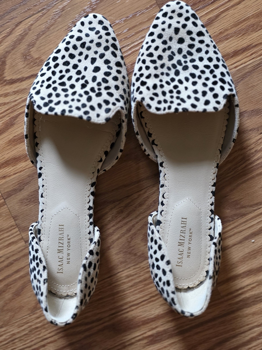 Isaac Mizrahi, Flats, Cheetah In Cream & Black